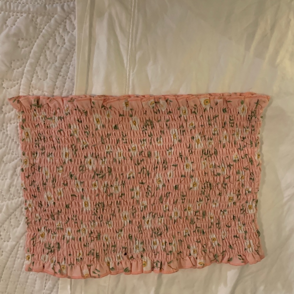 Floral tube top